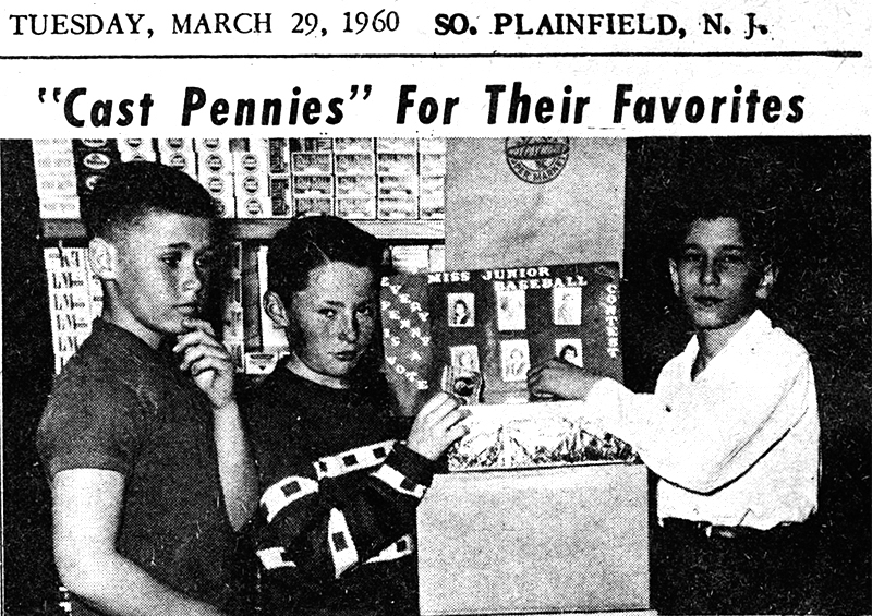 Voting for 1960 Miss Junior Baseball, South Plainfield NJ