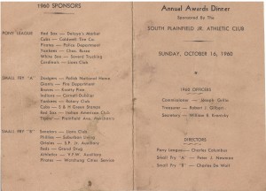 1960 Small Fry Awards dinner program 2